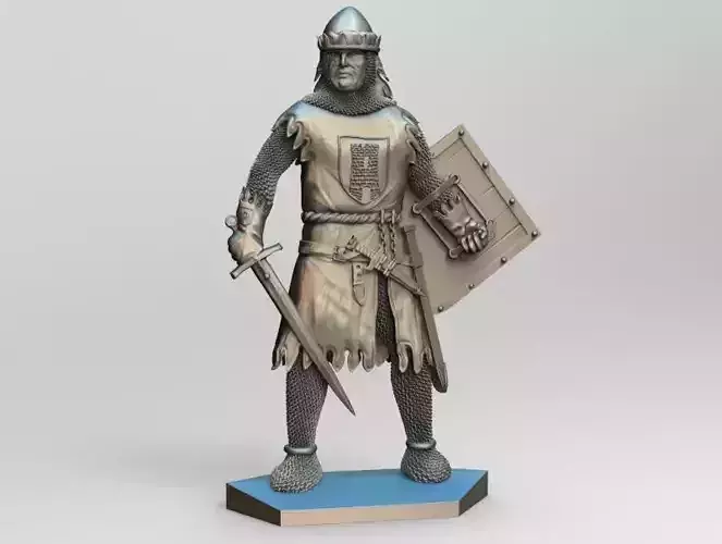 Knight 6 in armor 3D print model