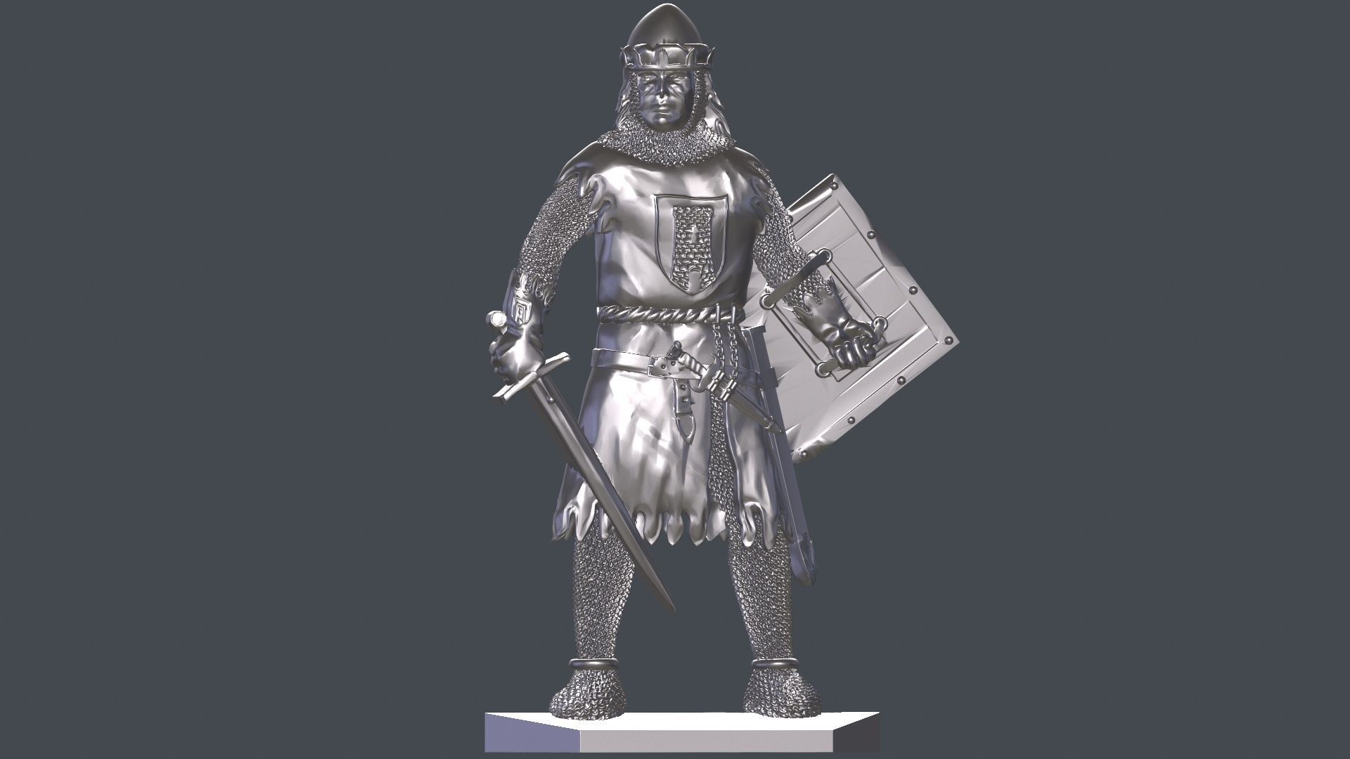 Knight 6 in armor 3D print model_2