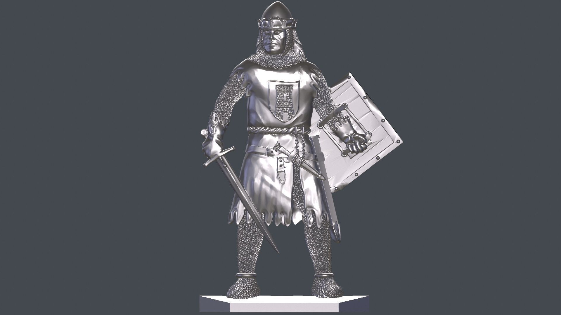Knight 6 in armor 3D print model_31