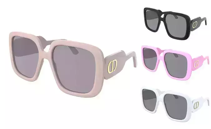 Dior Sunglasses DiorBobby S2U Low-poly 3D model