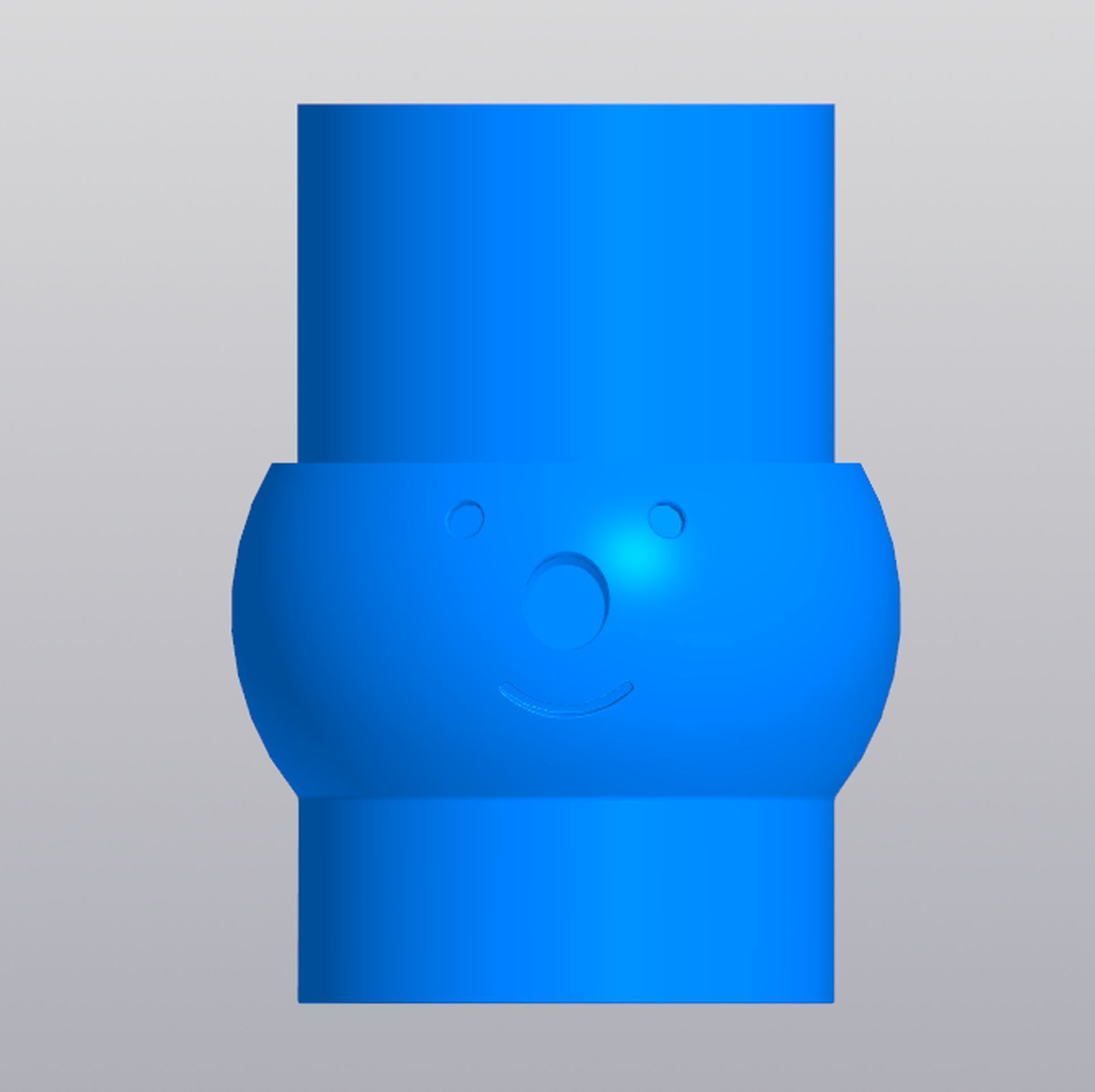 Snowman planter 3D print model_8