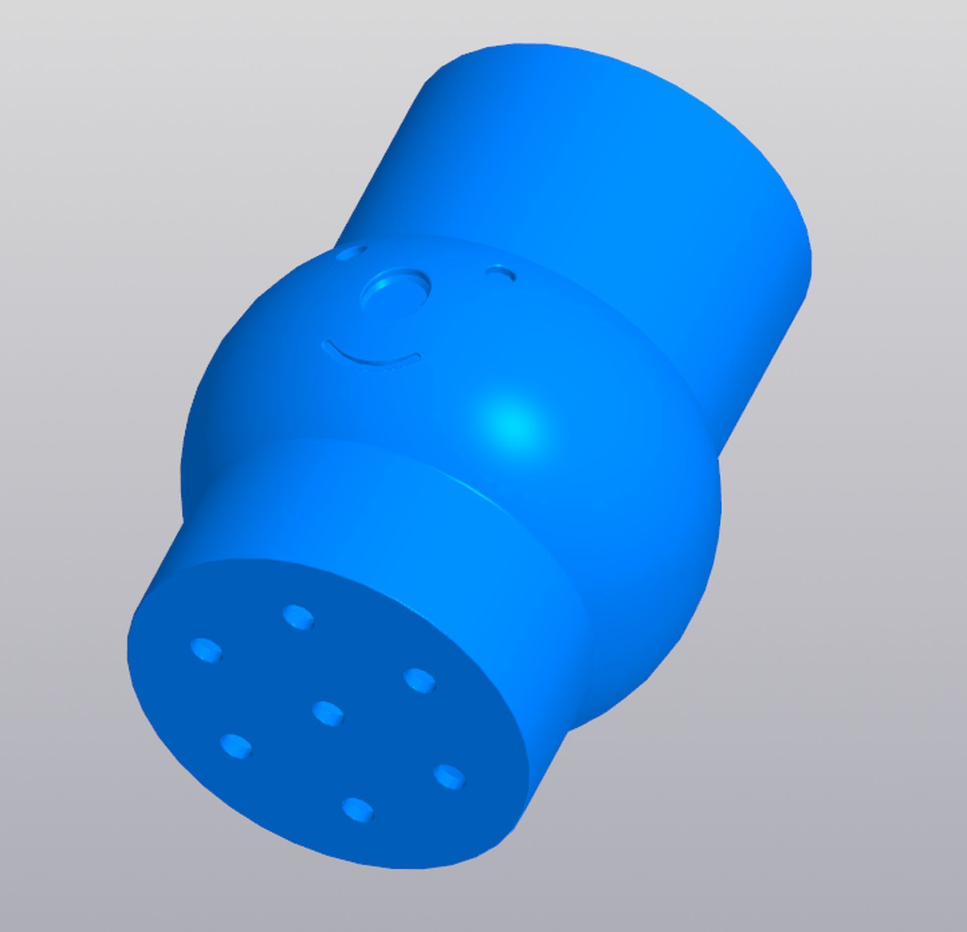 Snowman planter 3D print model_10