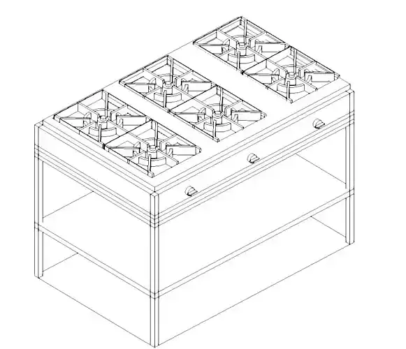 ESTUFA DE 6 HORNILLAS 