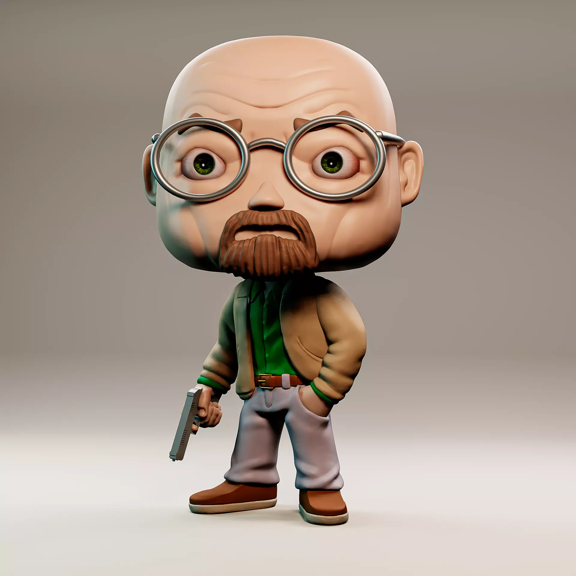 Little walter white 3D print model_0