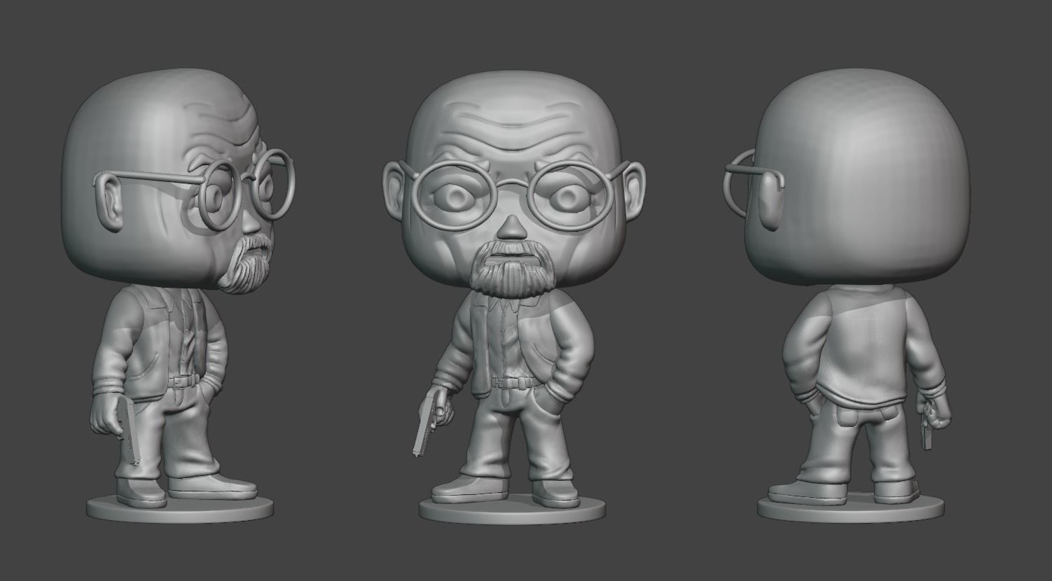 Little walter white 3D print model_4