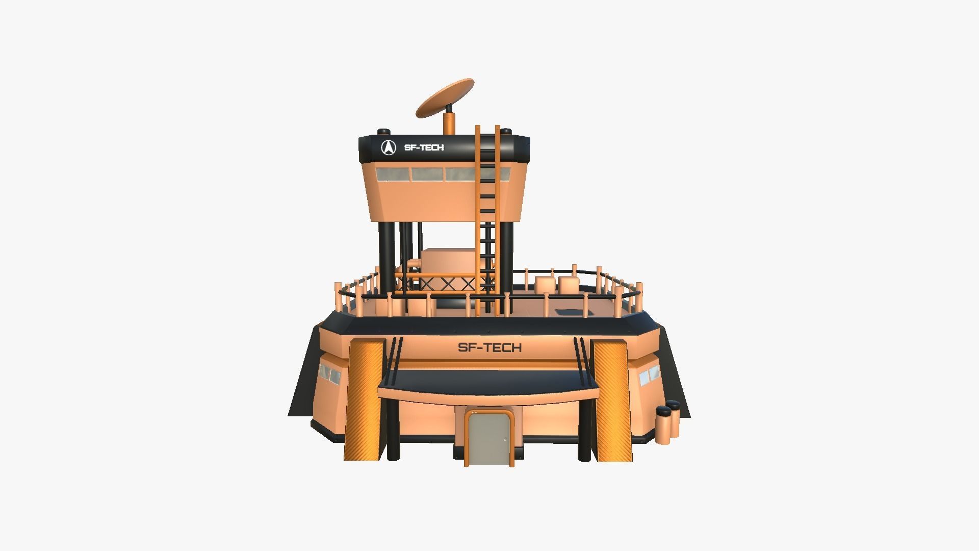 10 Sci Fi Buildings Collection D - Orange - Exterior Design _82