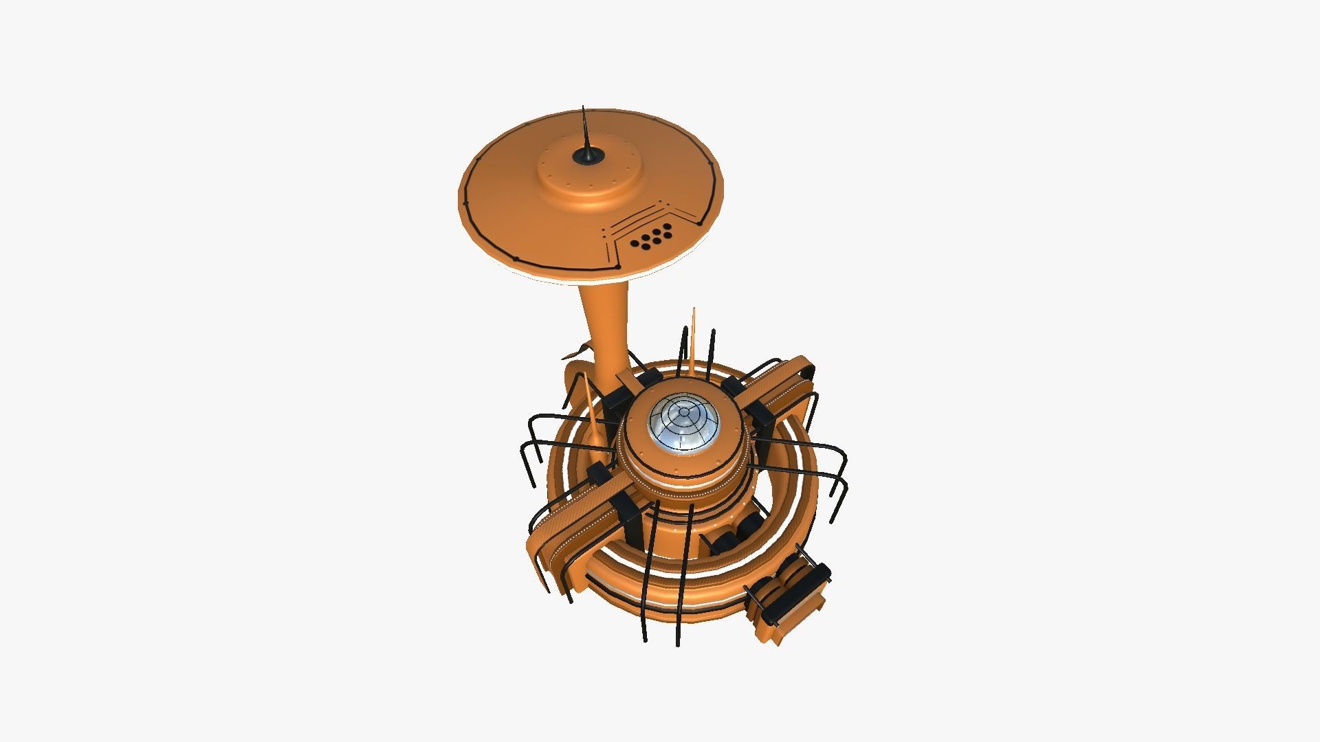 10 Sci Fi Buildings Collection D - Orange - Exterior Design _115