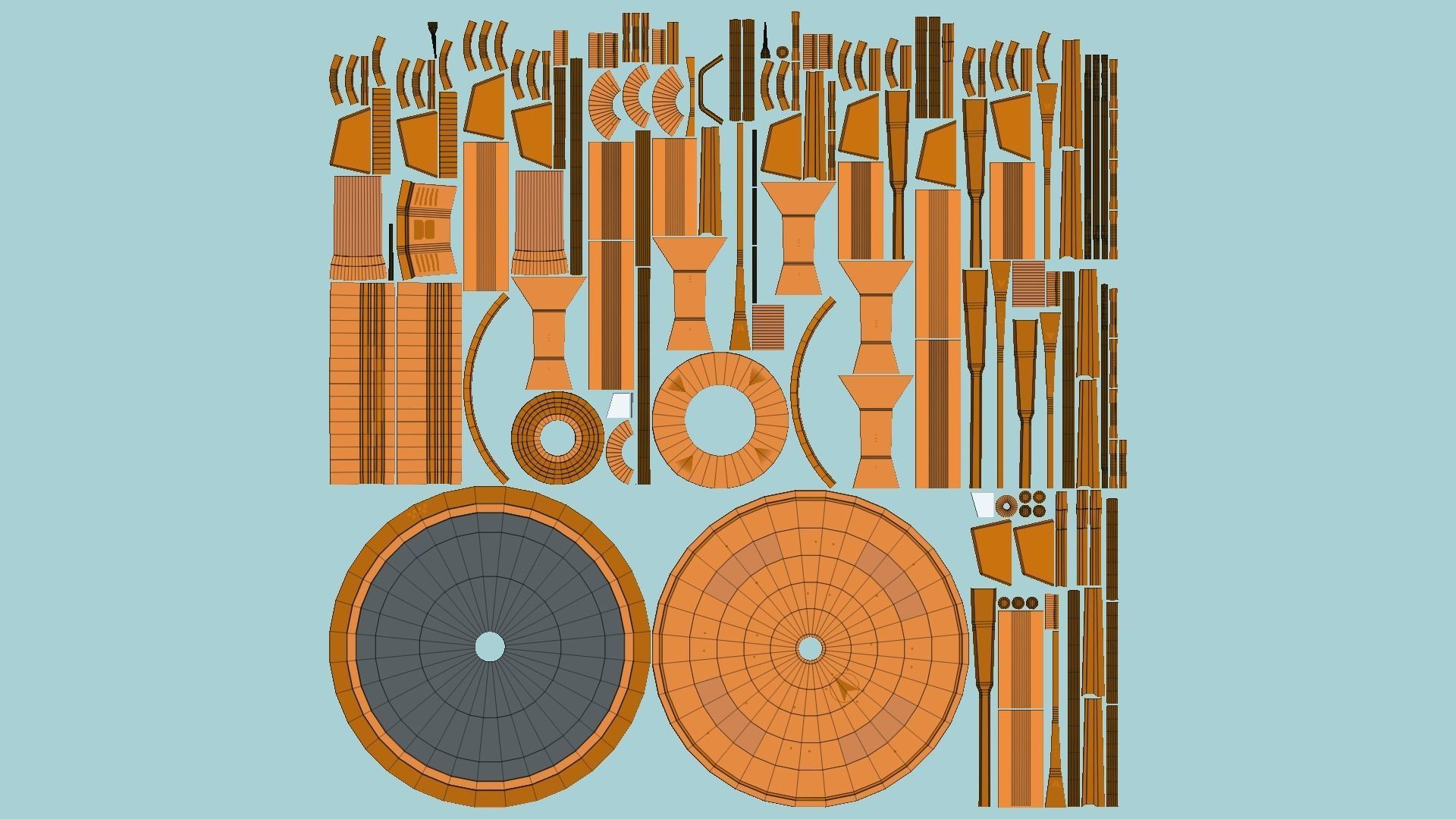 10 Sci Fi Buildings Collection D - Orange - Exterior Design _97