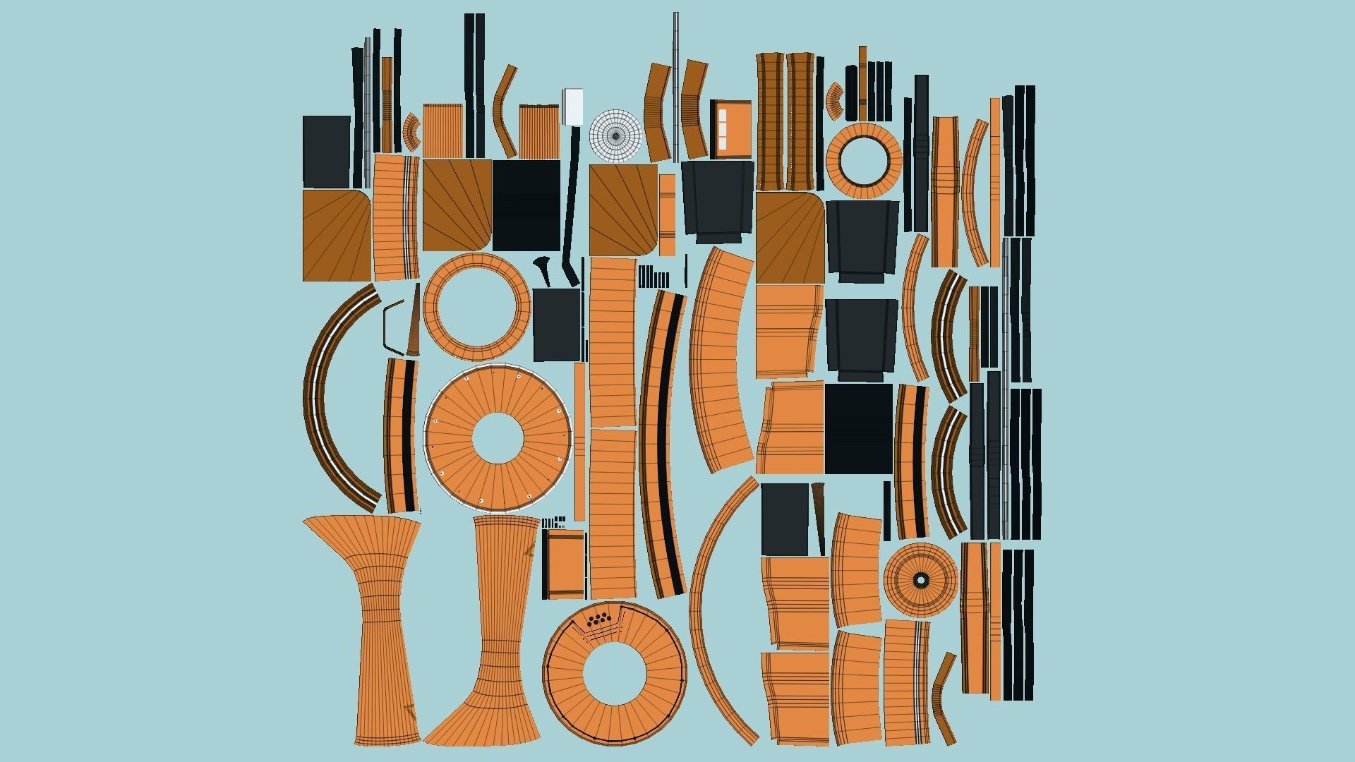 10 Sci Fi Buildings Collection D - Orange - Exterior Design _119