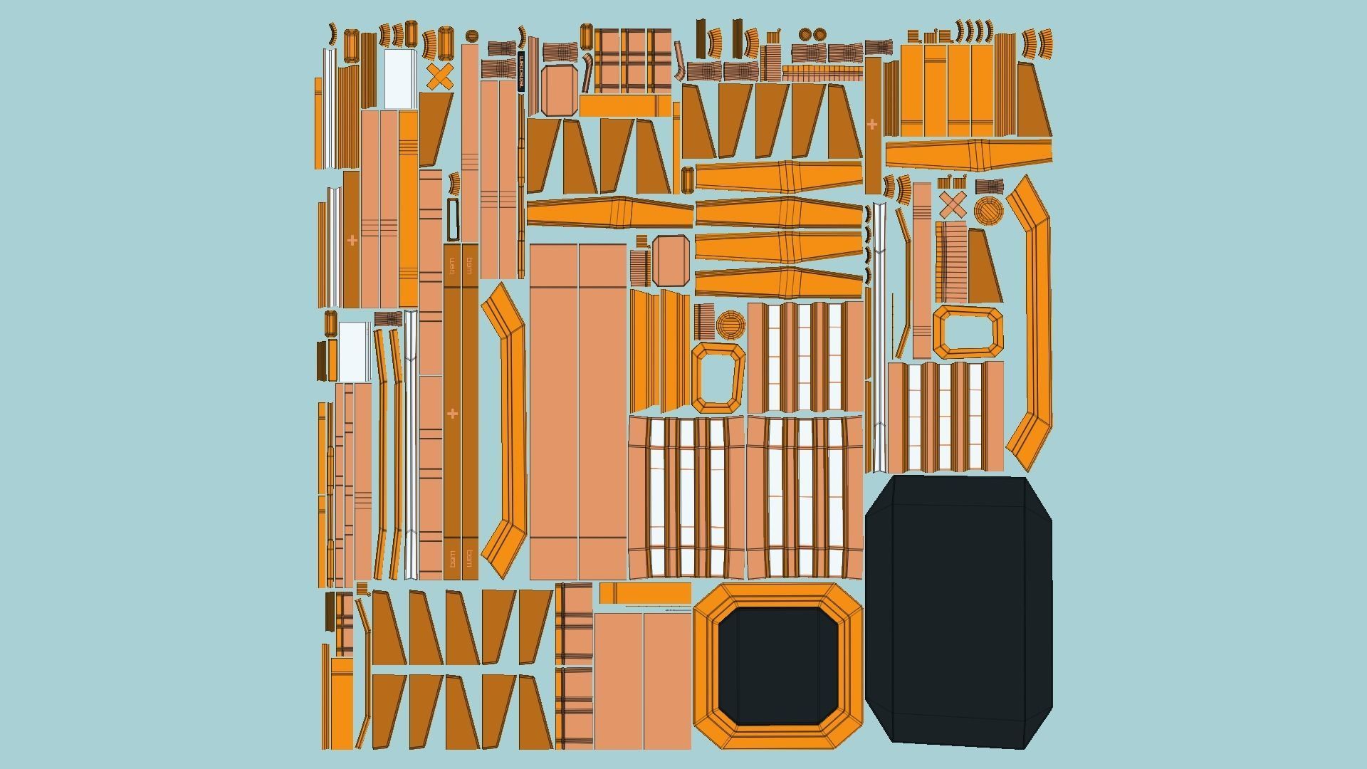 10 Sci Fi Buildings Collection D - Orange - Exterior Design _75