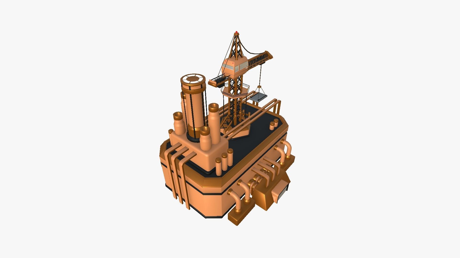 10 Sci Fi Buildings Collection D - Orange - Exterior Design _106