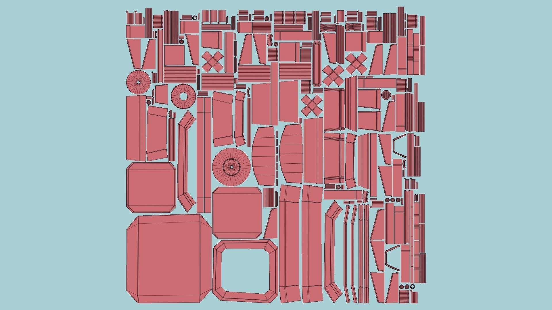 10 Sci Fi Buildings Collection D - Orange - Exterior Design _80