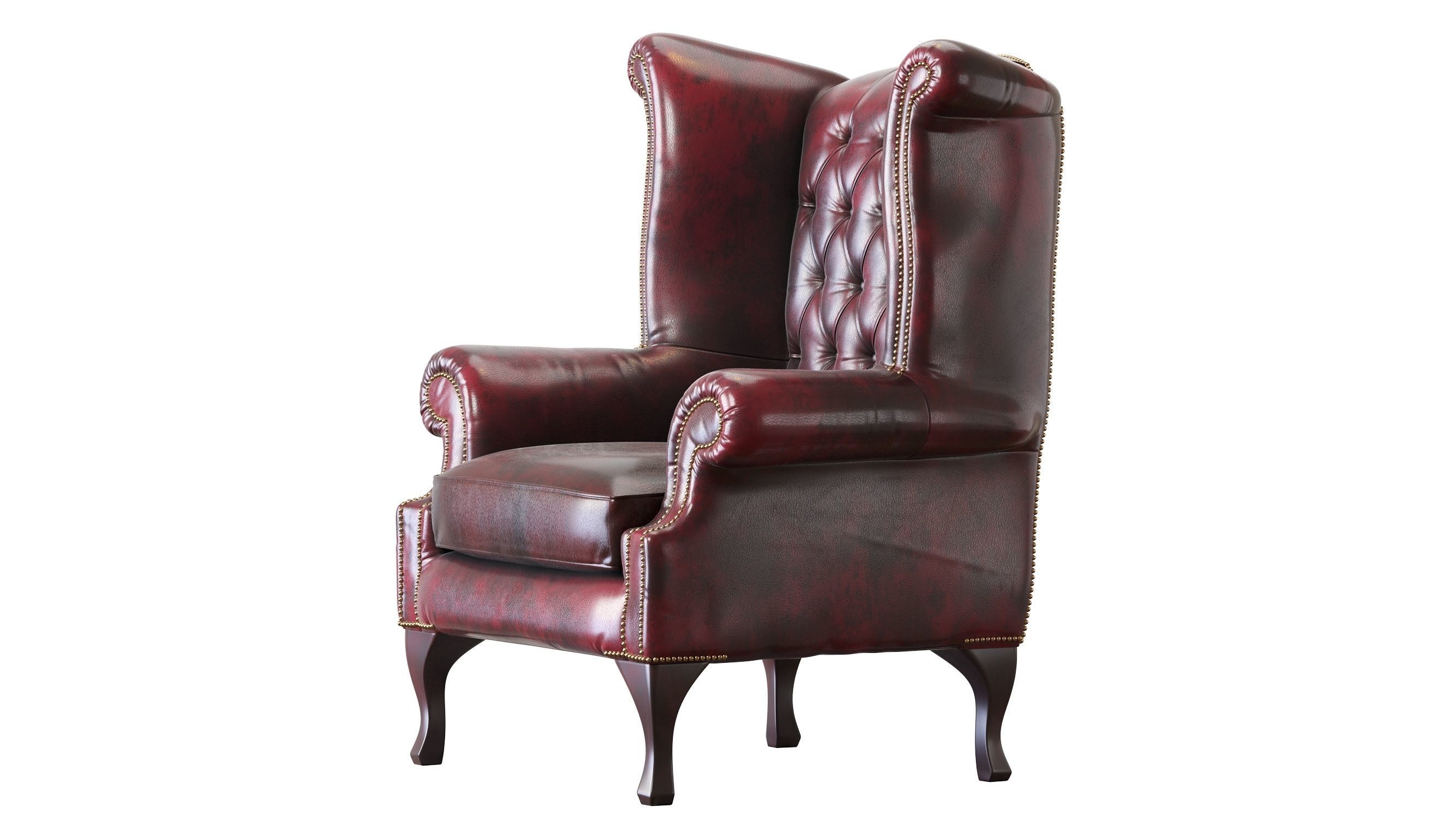 Armchair Chesterfield Queen 3D model_10