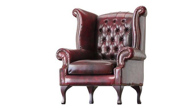 Armchair Chesterfield Queen 3D model 5