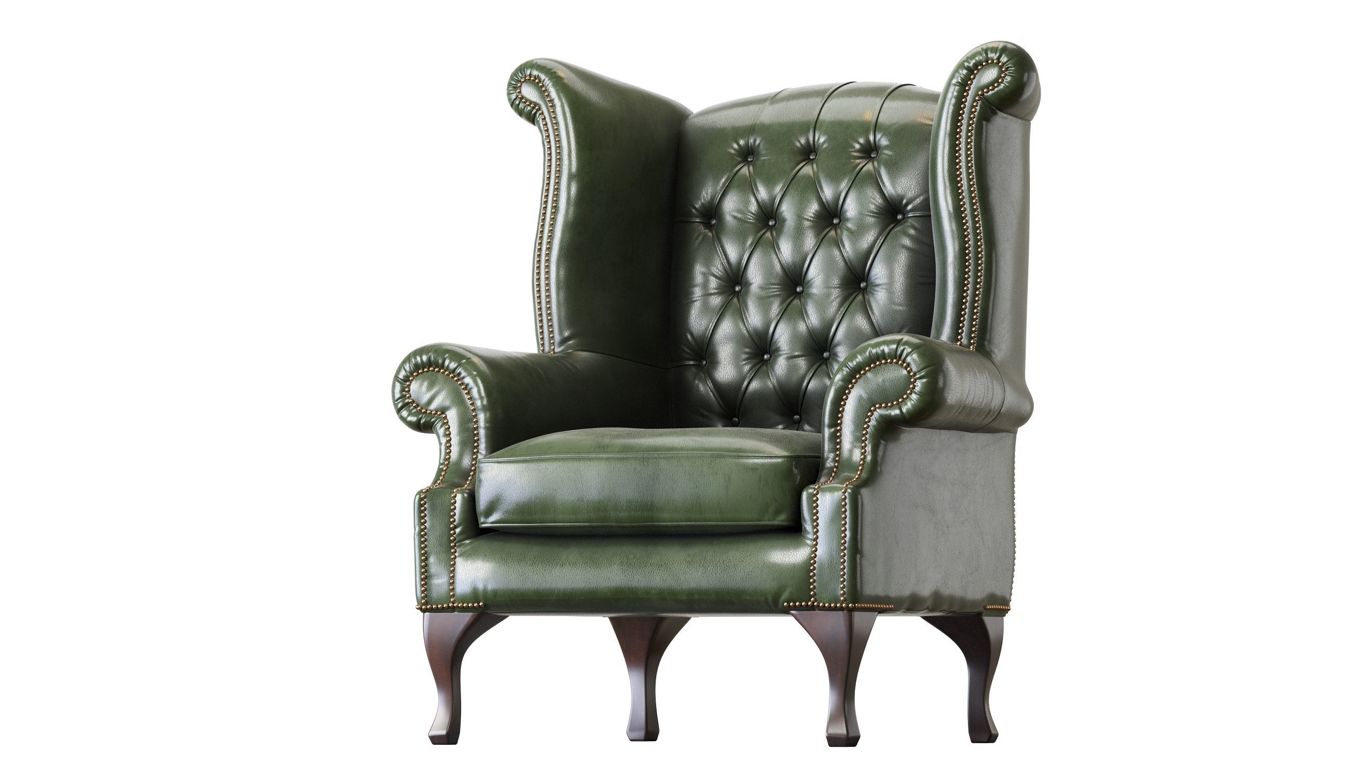 Armchair Chesterfield Queen 3D model_20