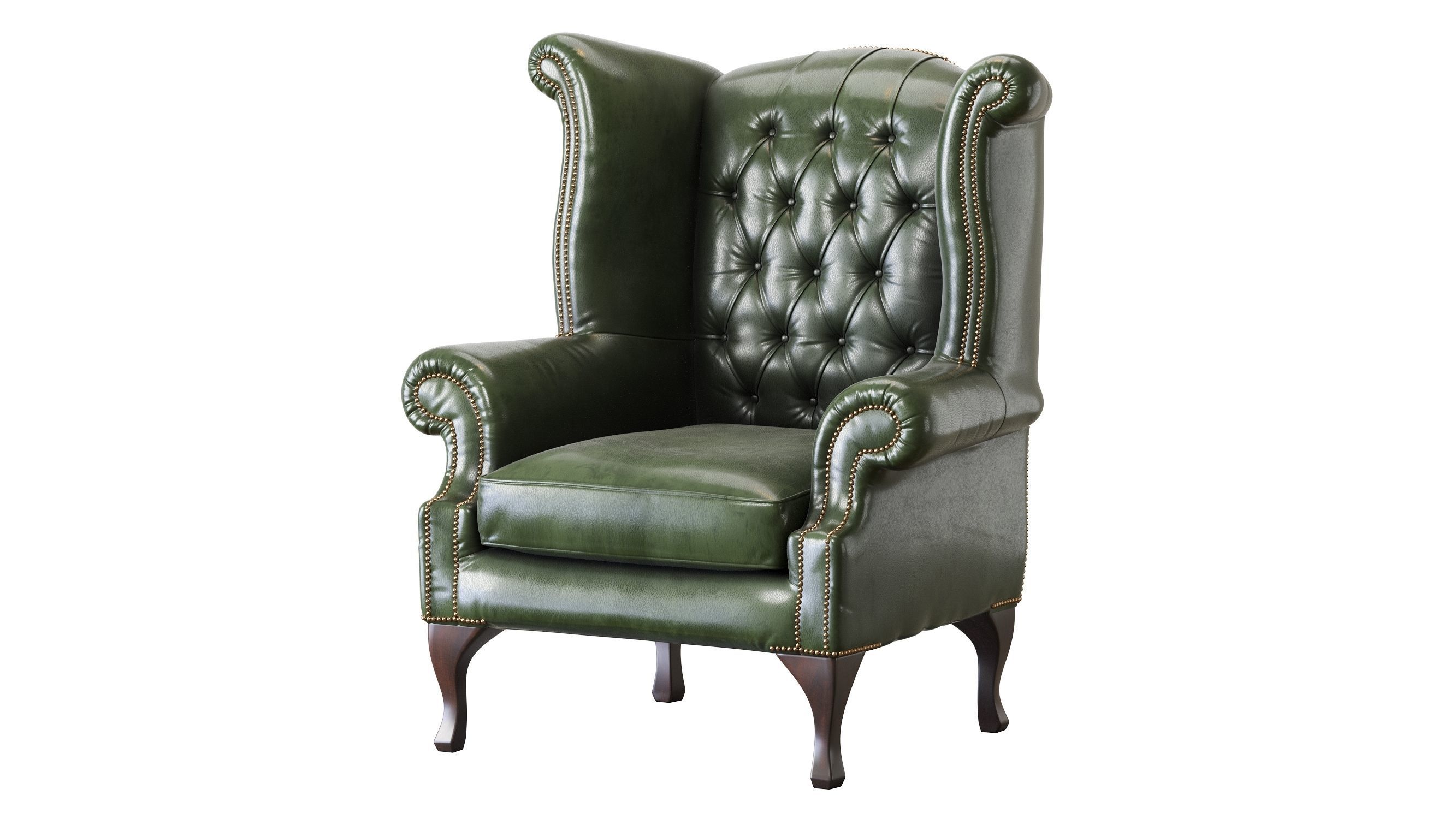 Armchair Chesterfield Queen 3D model_32
