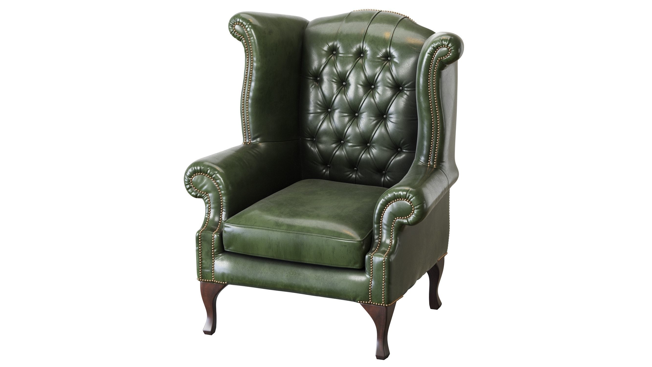 Armchair Chesterfield Queen 3D model_19