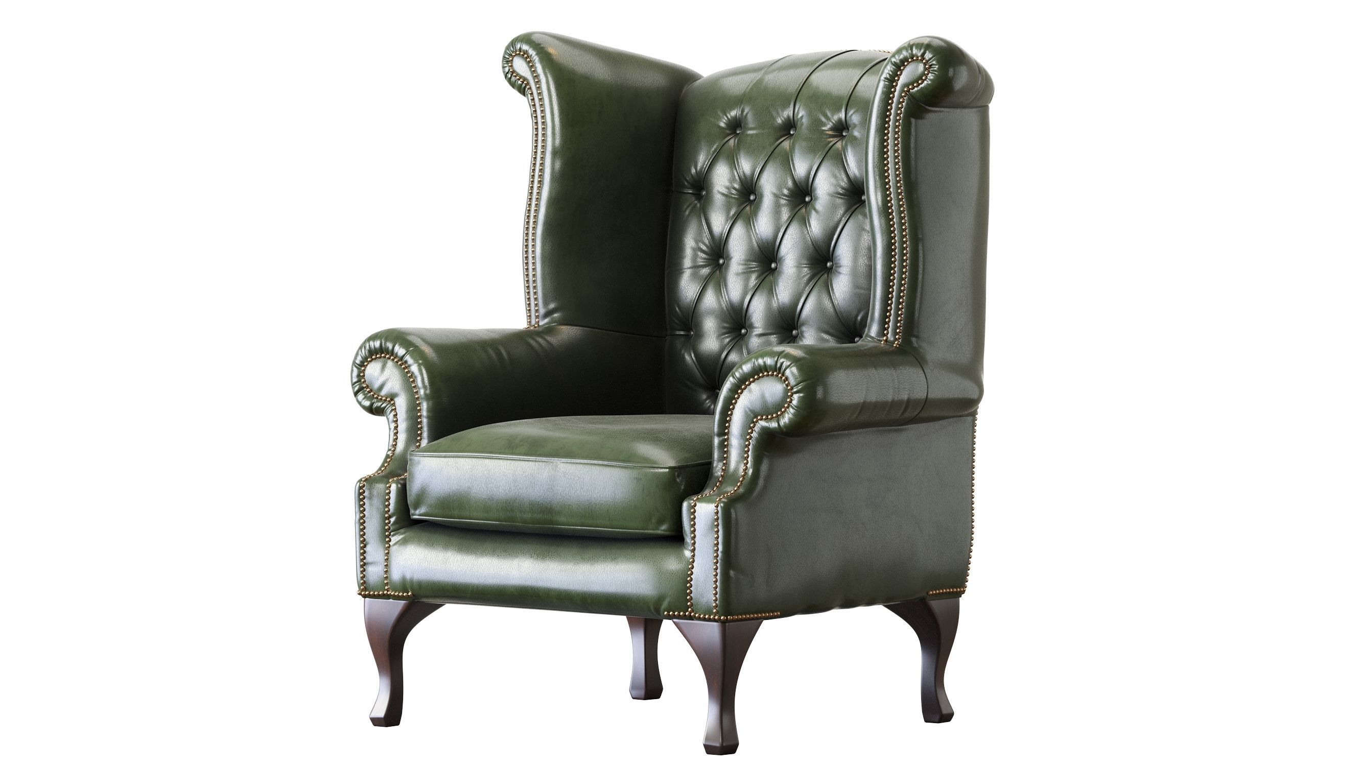 Armchair Chesterfield Queen 3D model_26