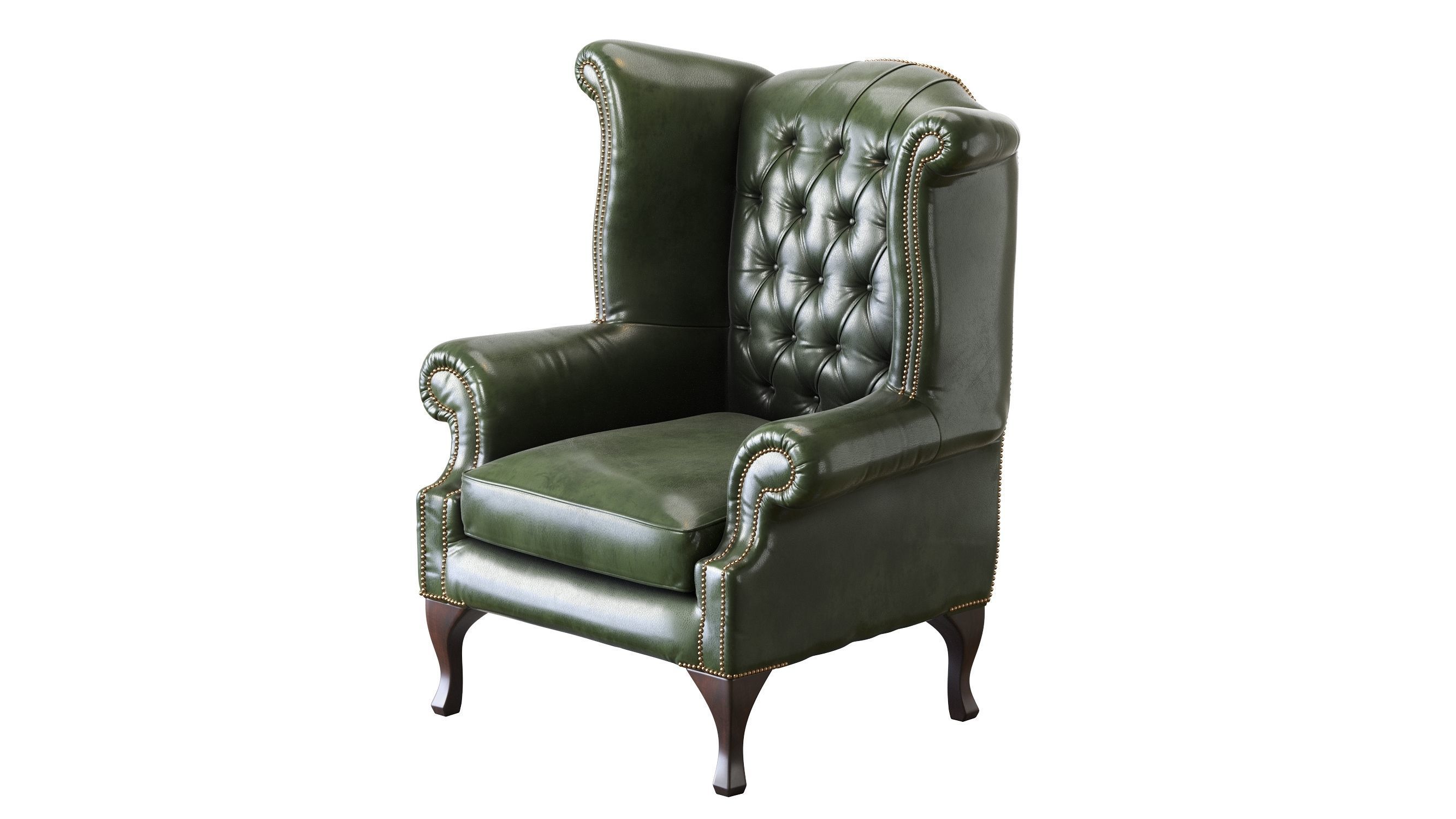 Armchair Chesterfield Queen 3D model_27