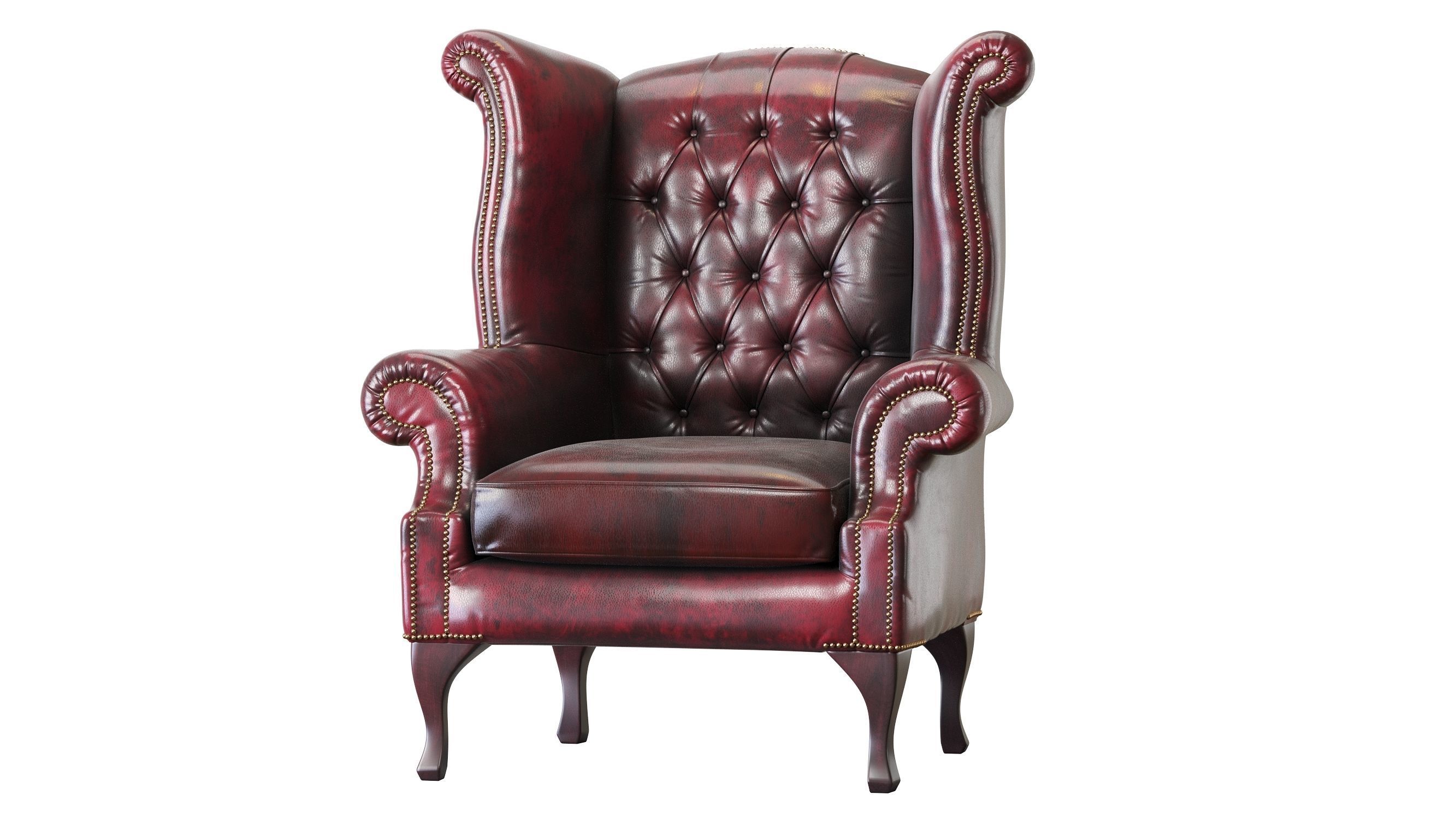 Armchair Chesterfield Queen 3D model_8