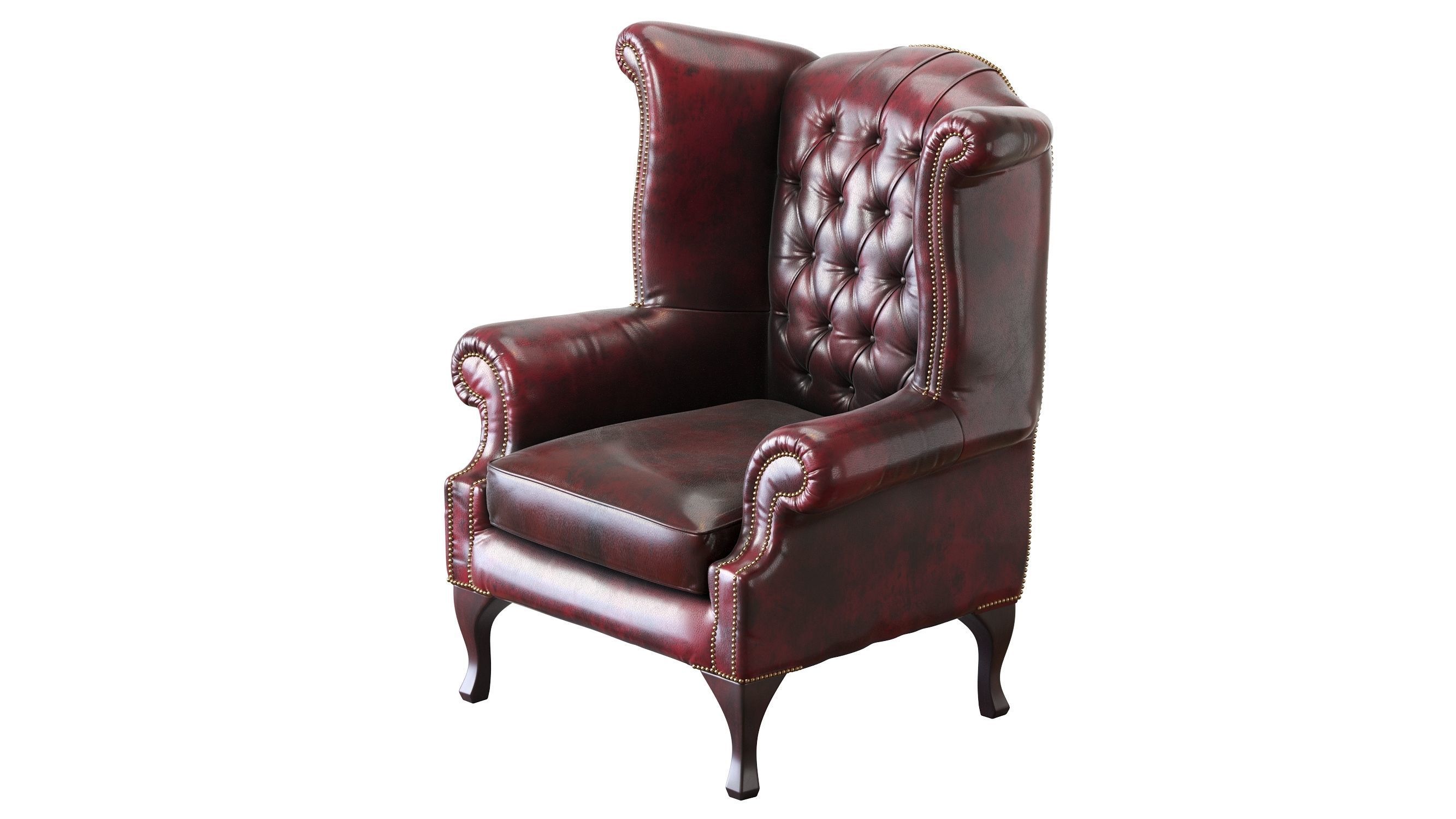 Armchair Chesterfield Queen 3D model_5