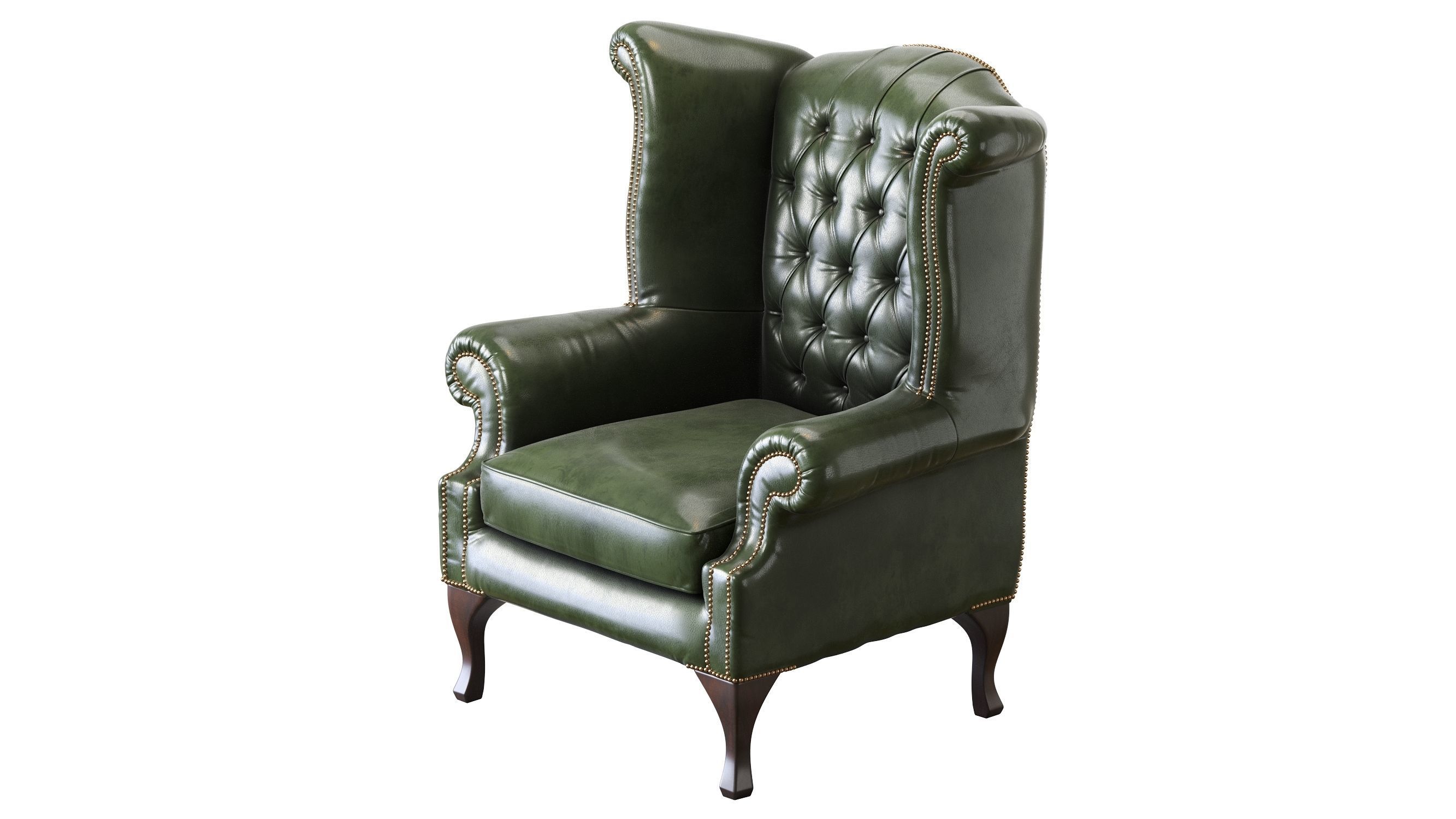 Armchair Chesterfield Queen 3D model_21
