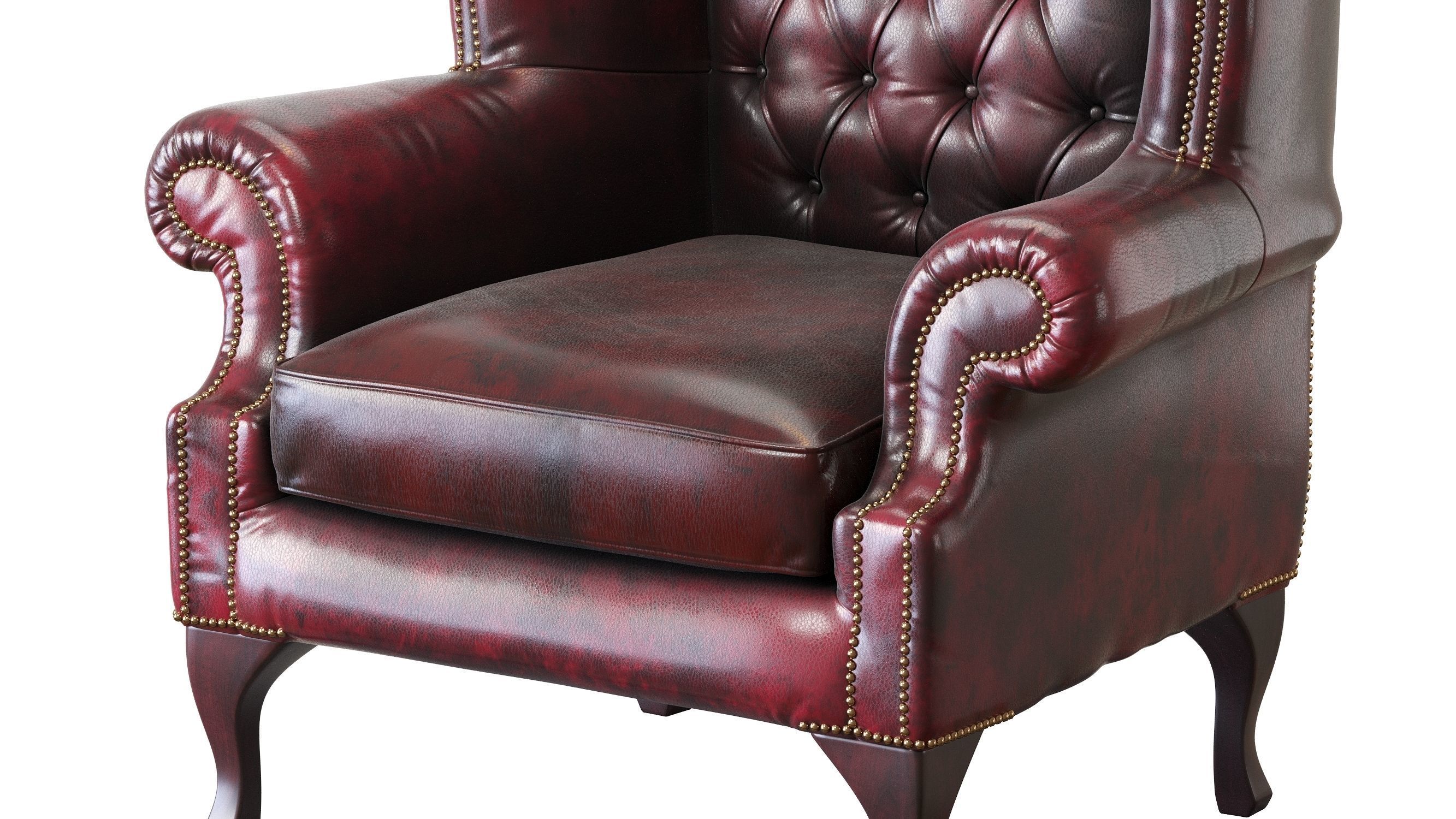 Armchair Chesterfield Queen 3D model_15