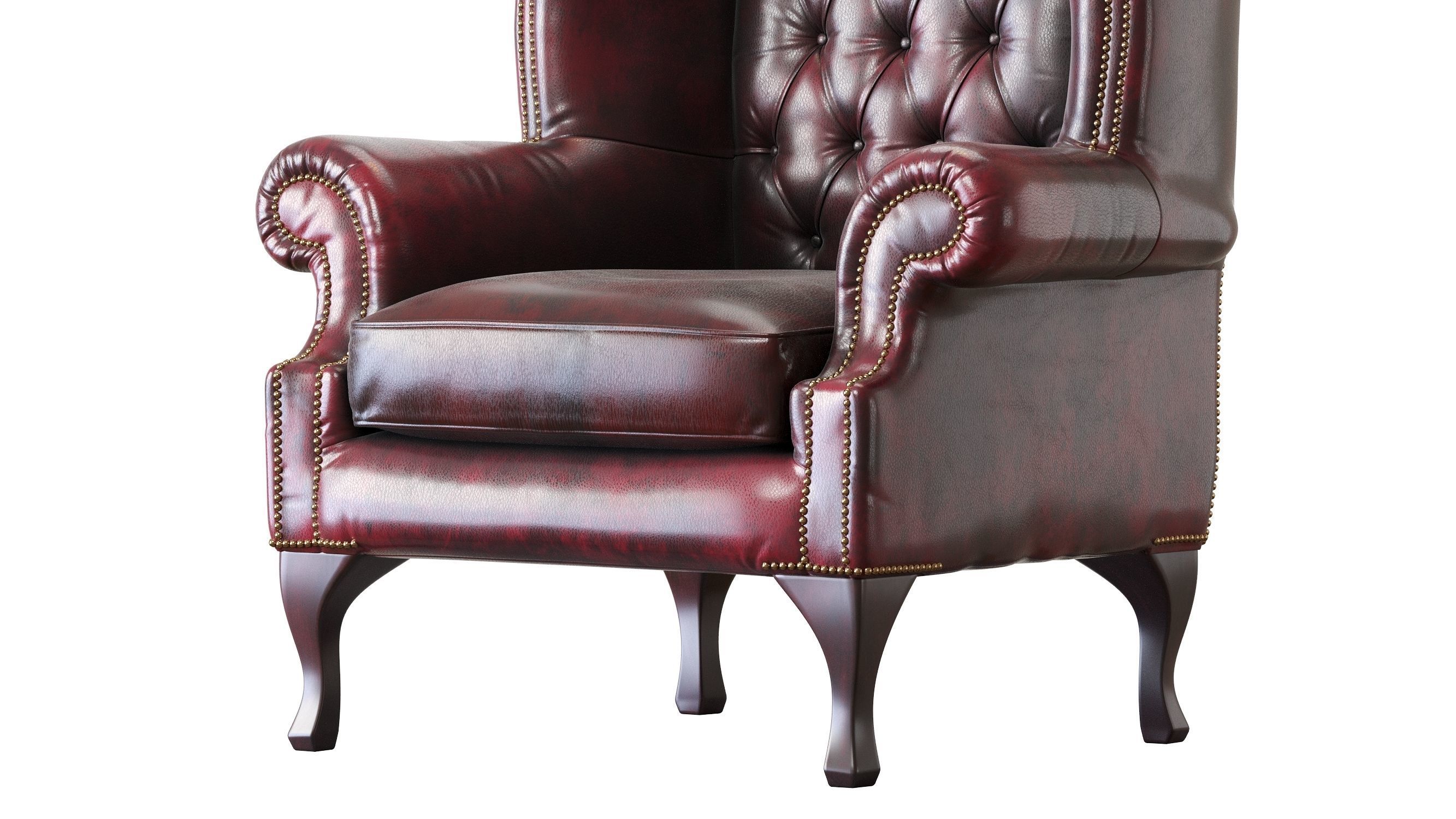 Armchair Chesterfield Queen 3D model_1