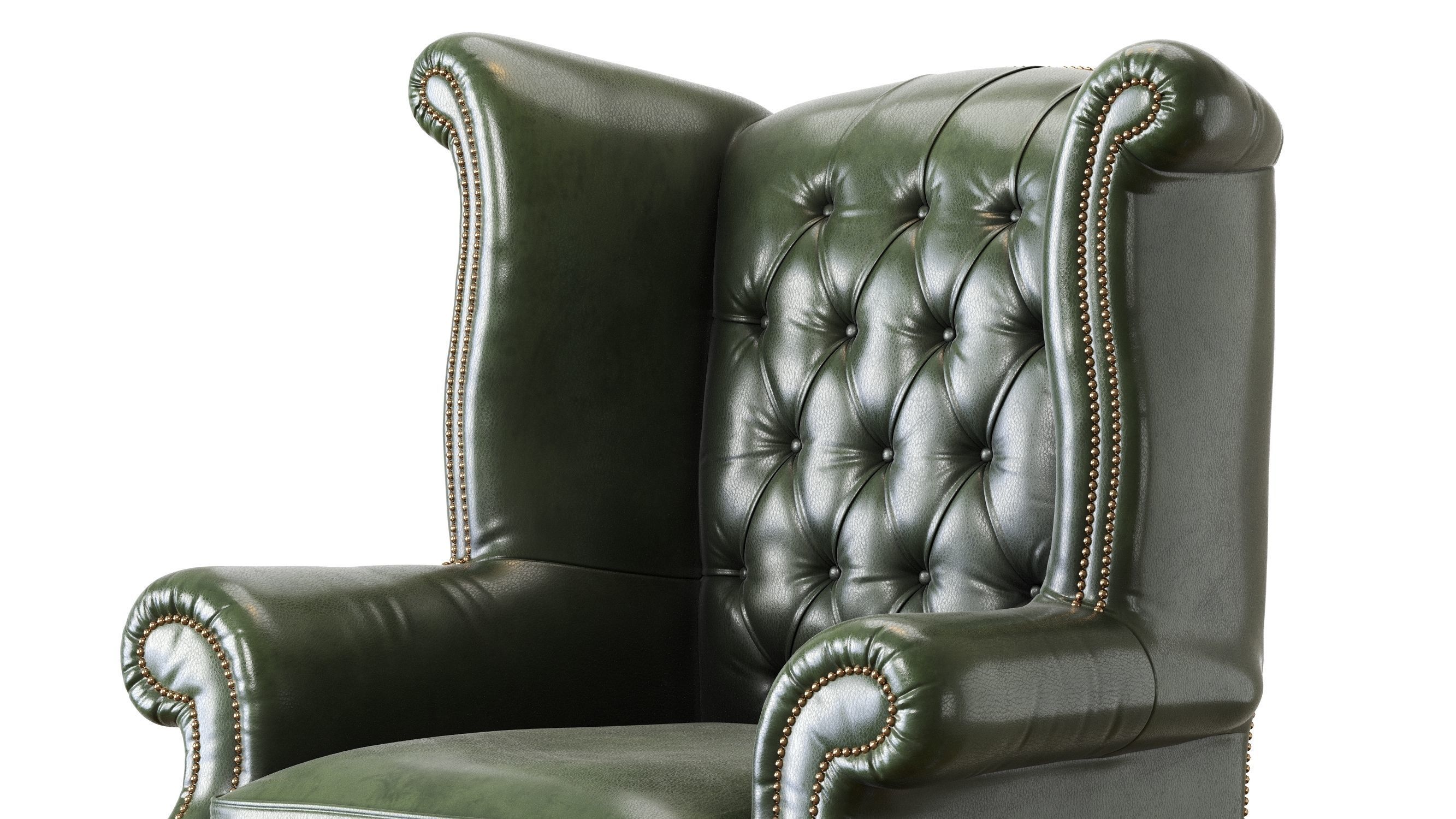 Armchair Chesterfield Queen 3D model_25