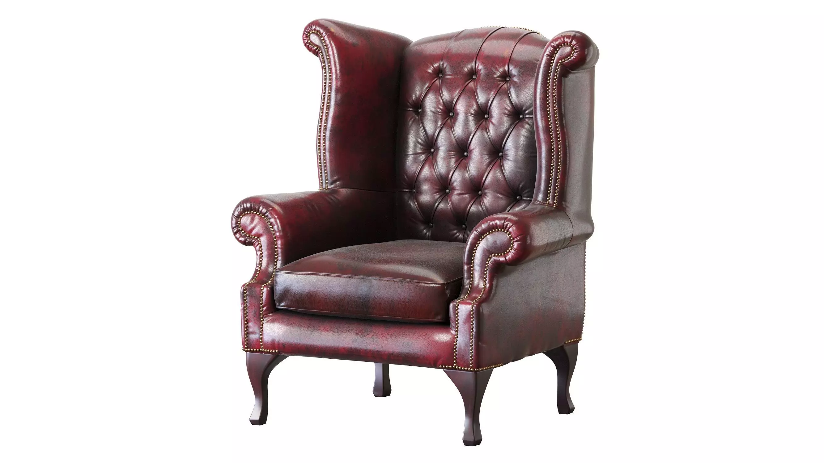 Armchair Chesterfield Queen 3D model_0