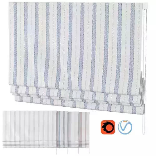 Roman Curtains 178 Schumacher Nauset Stripe