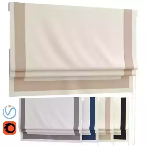 Roman Curtains 180 Thermal Blackout With Decorative Border