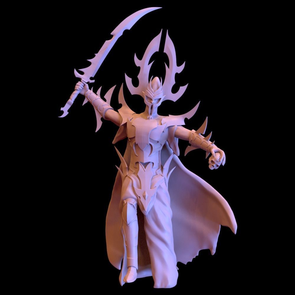 Statue God Shadow Elf 3D print model_2
