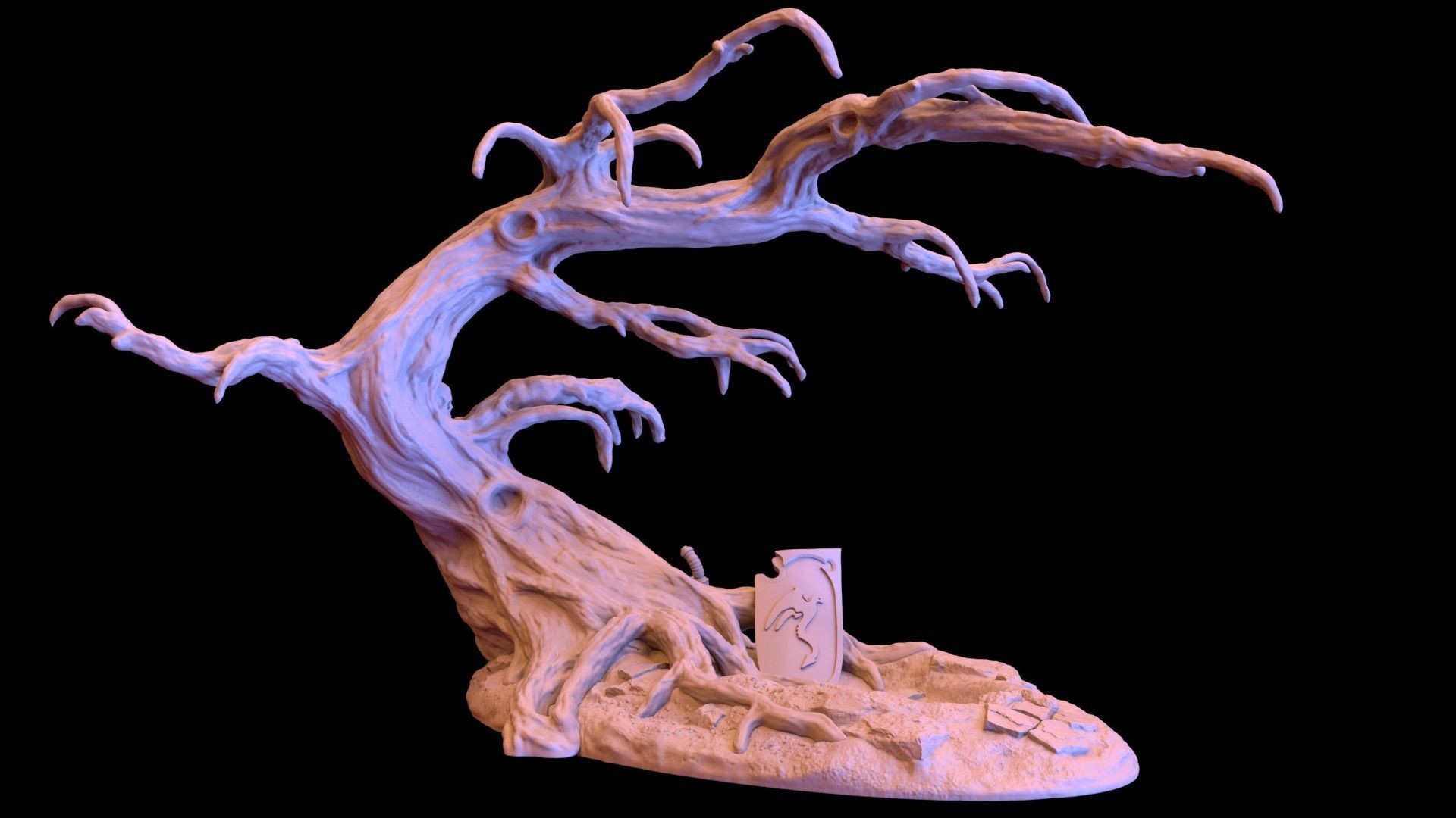 Dead Tree Pit 01 3D print model_1
