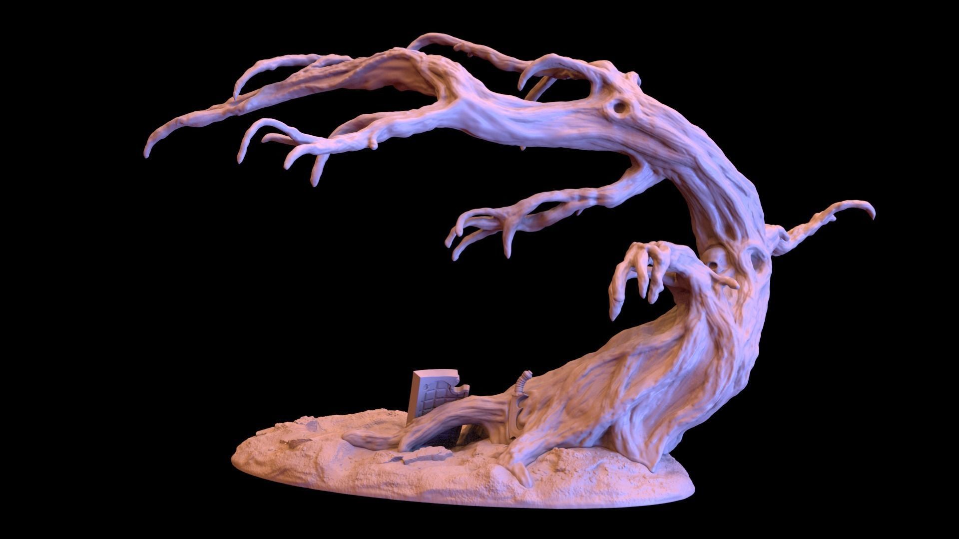 Dead Tree Pit 01 3D print model_3