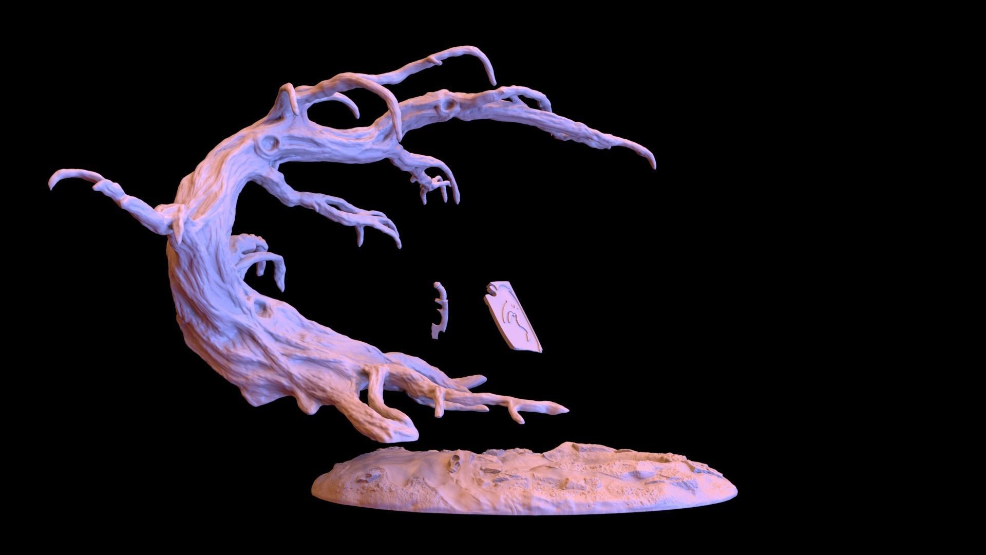 Dead Tree Pit 01 3D print model_4