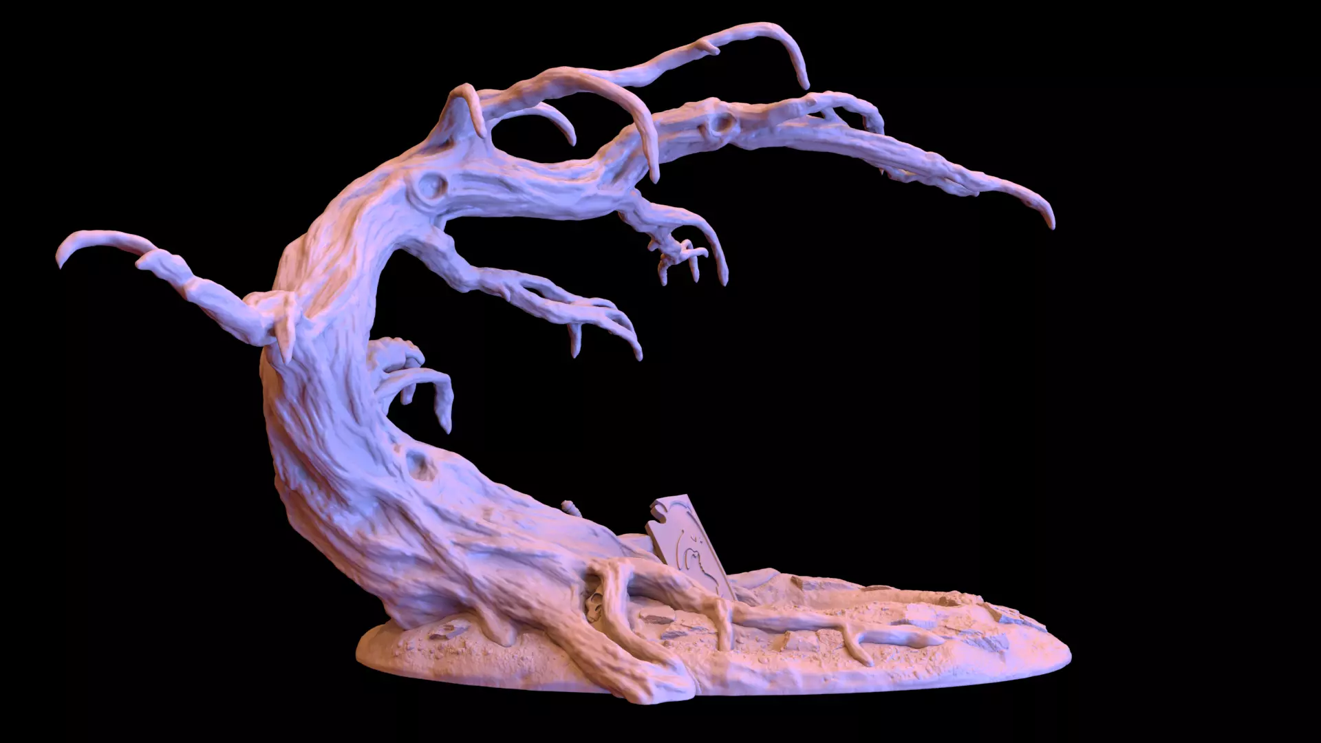 Dead Tree Pit 01 3D print model_0