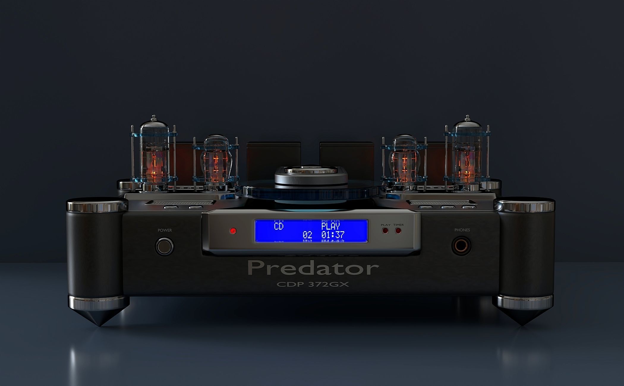 Tube High End CD player 3D model_1