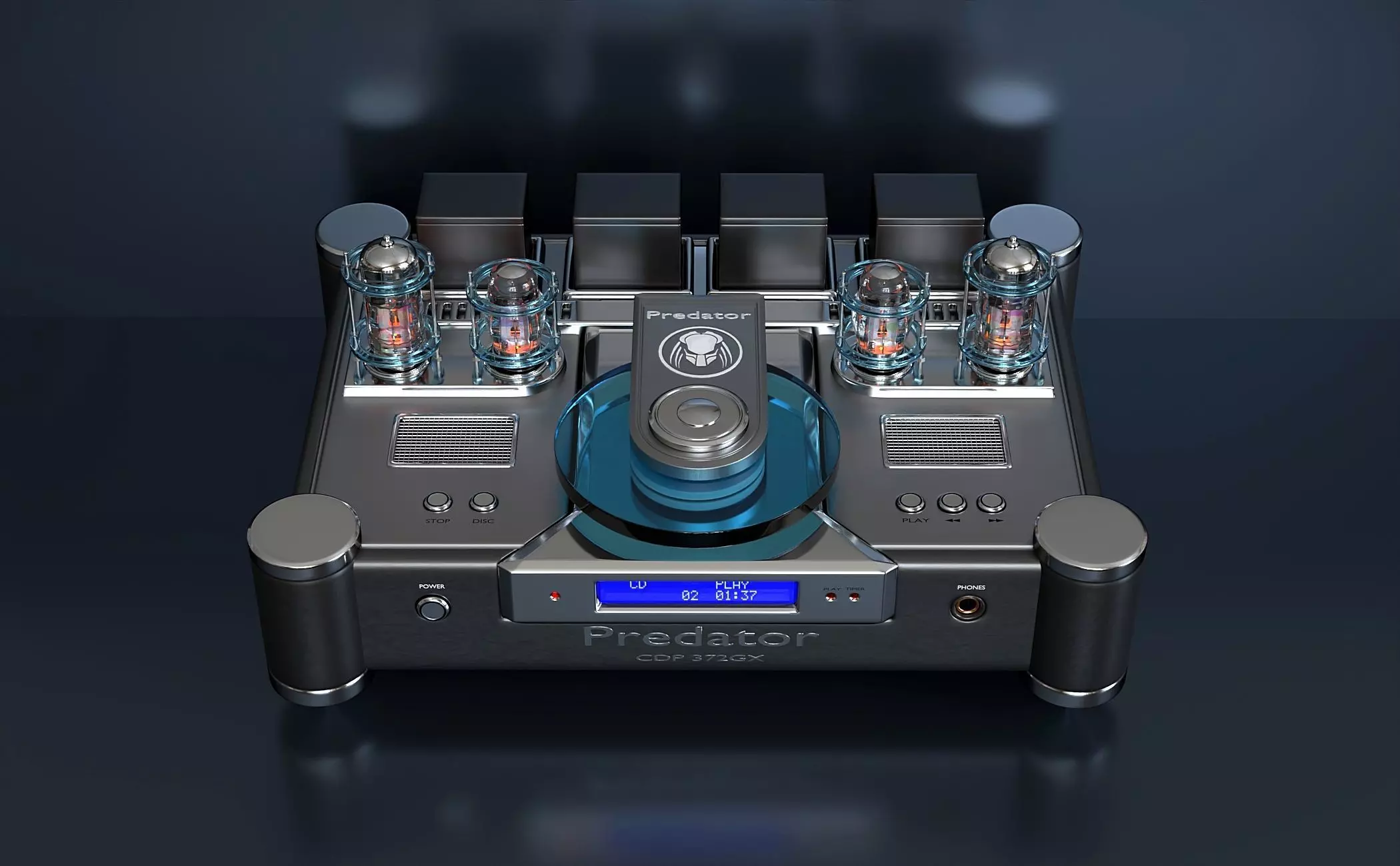 Tube High End CD player 3D model_0