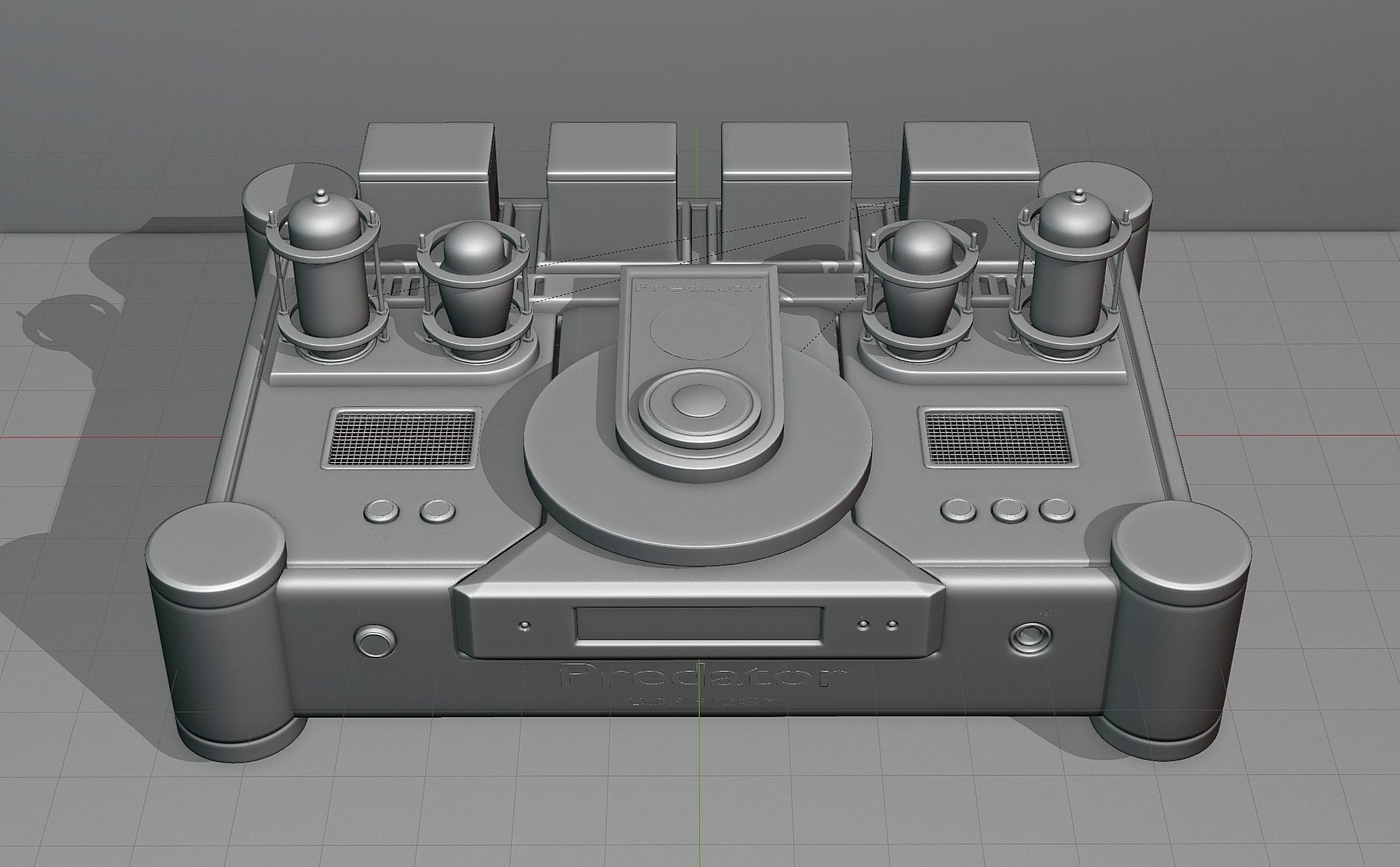 Tube High End CD player 3D model_3