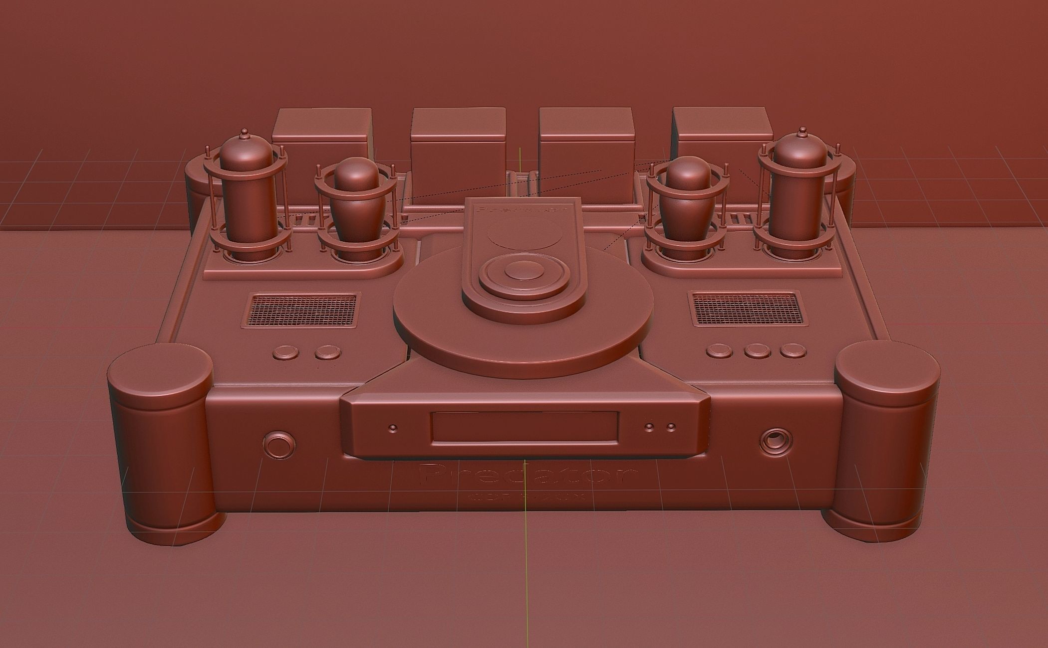 Tube High End CD player 3D model_5