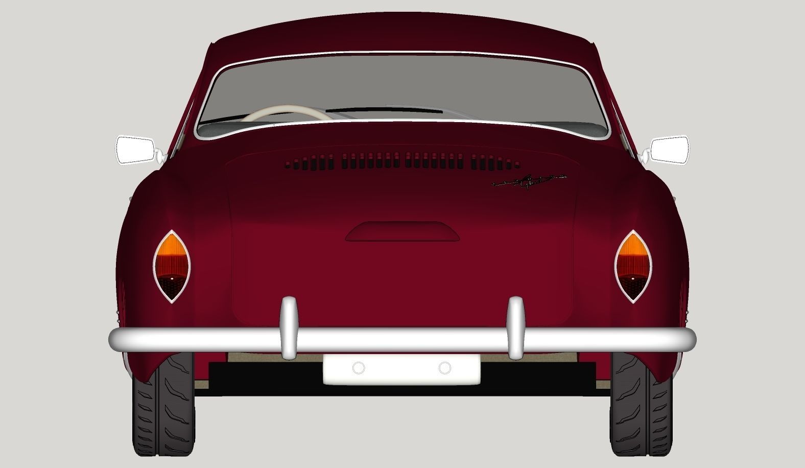 Volkswagen Karmann Ghia 1965 High Poly 3D model_16