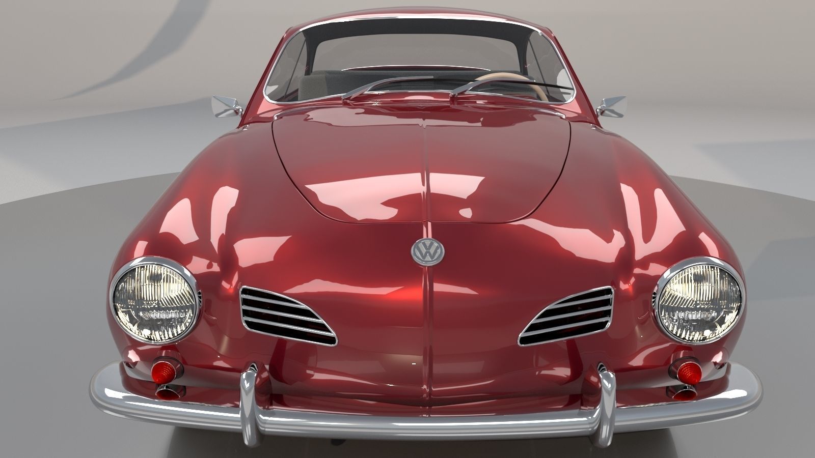 Volkswagen Karmann Ghia 1965 High Poly 3D model_3