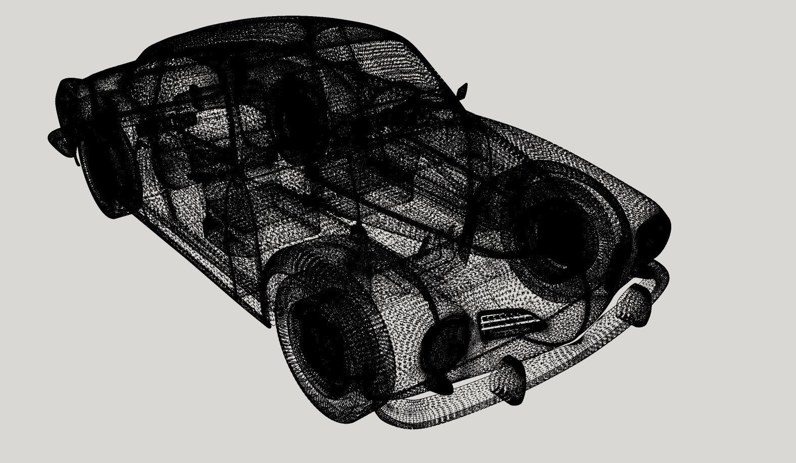 Volkswagen Karmann Ghia 1965 High Poly 3D model_11