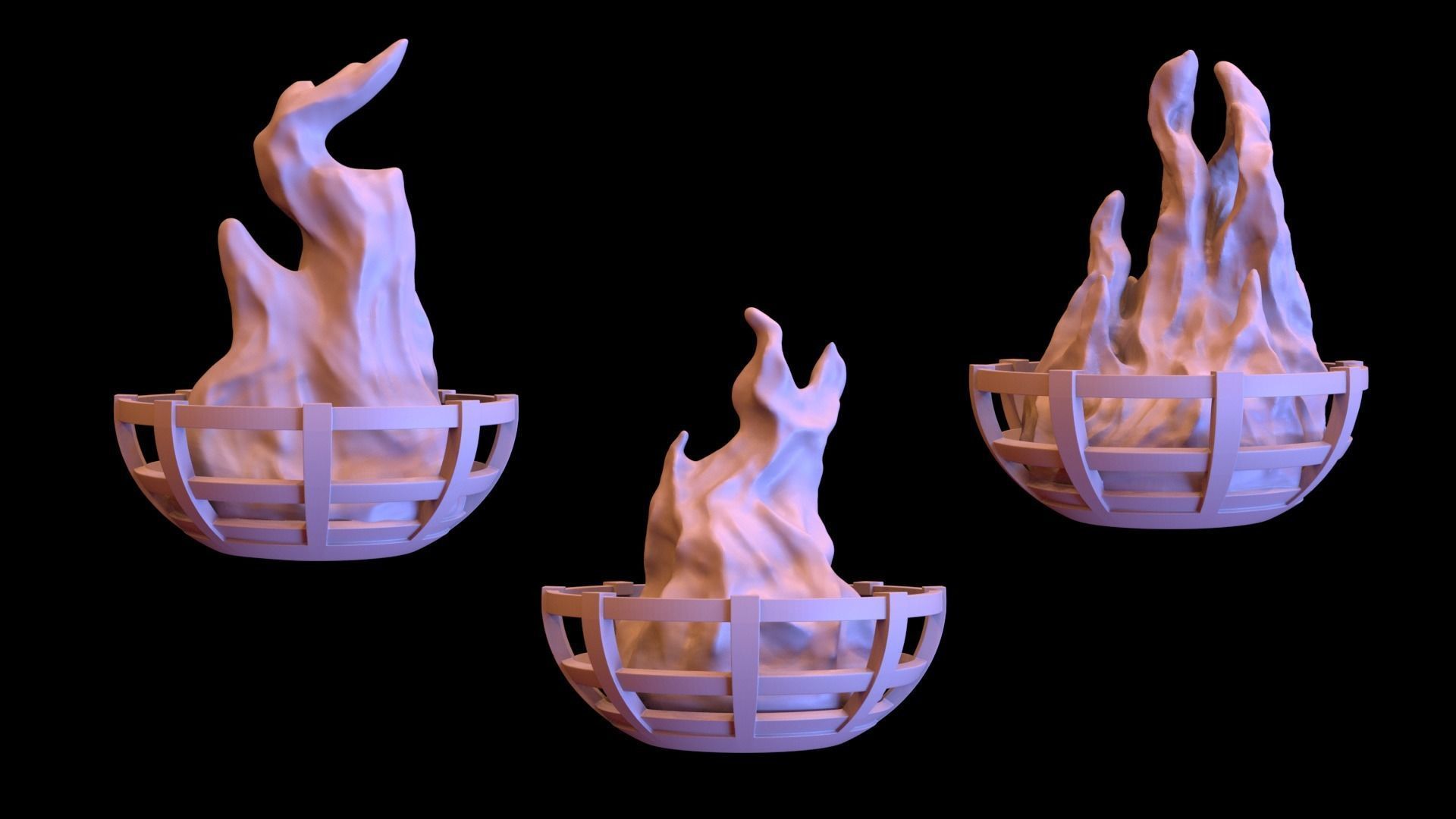 Brazier olympic torch 3D print model_1