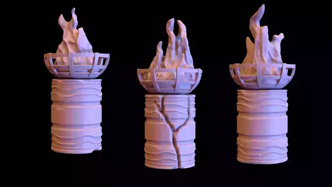 Brazier olympic torch 3D print model