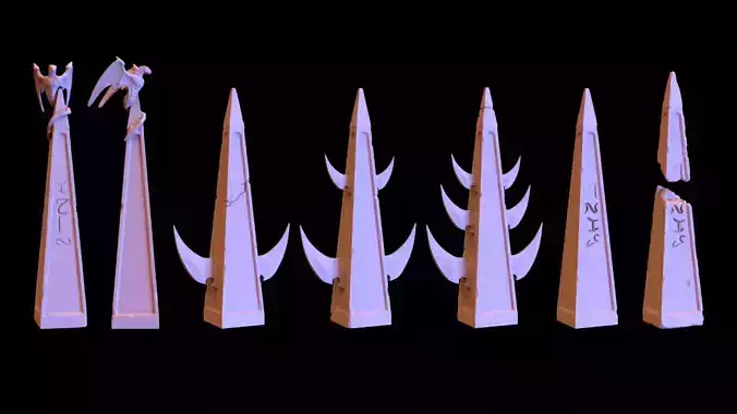 Monoliths Pack 3D print model