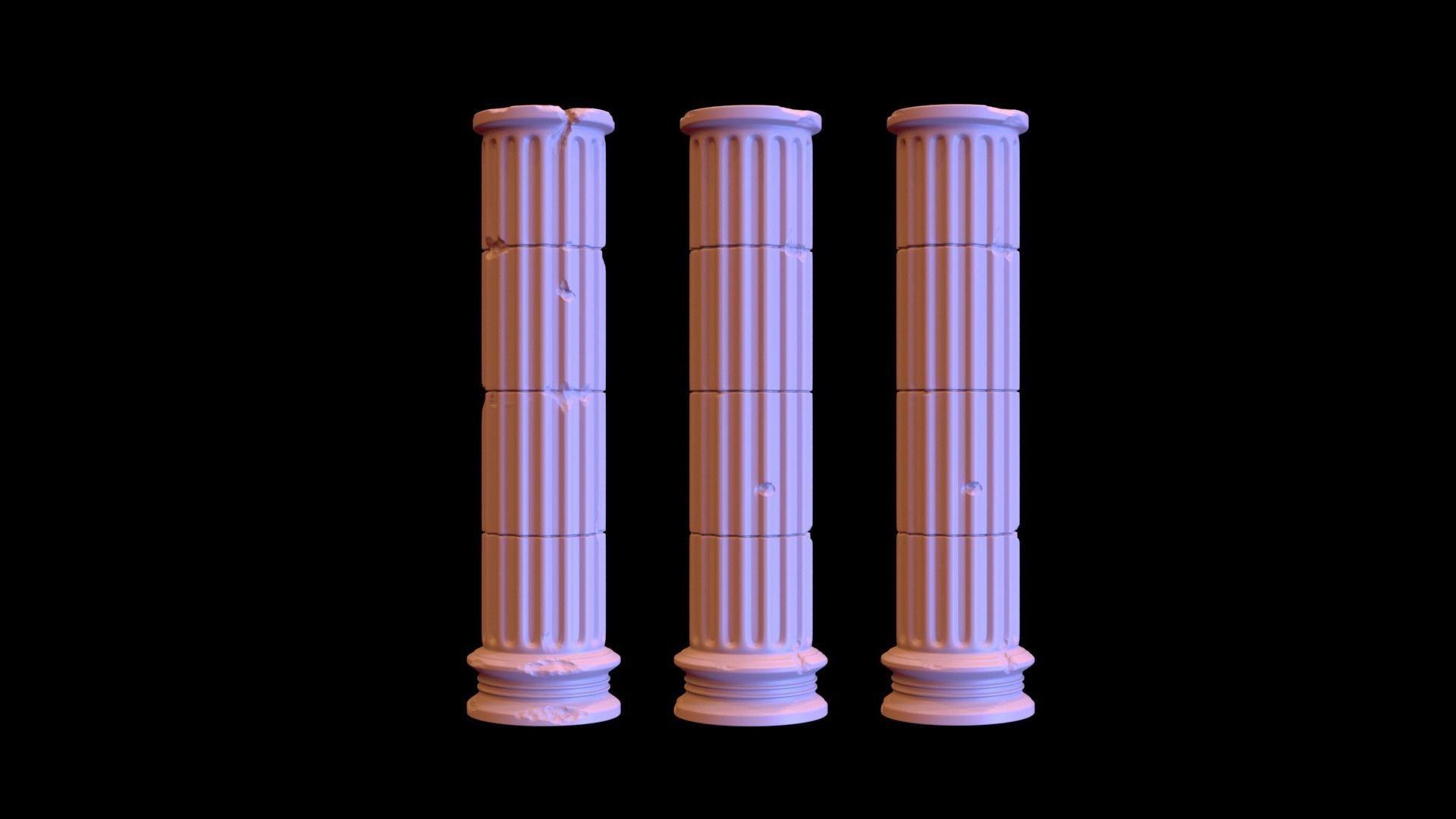 Columns S Pack 3D print model_1