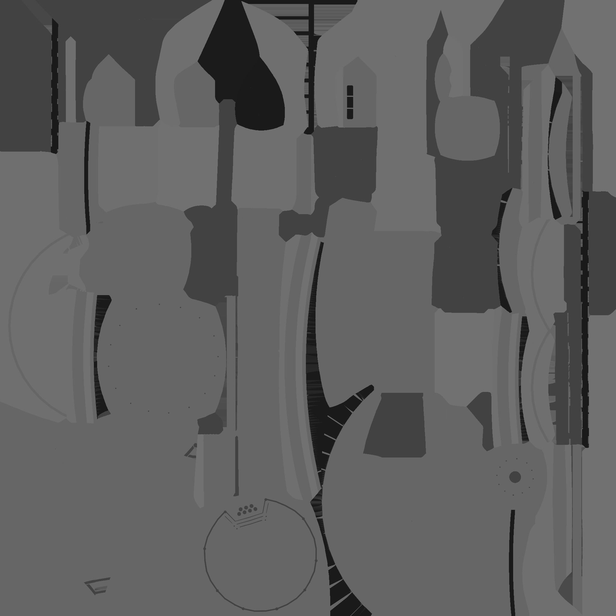 SciFi Facility D05 Red - Sci Fi Exterior Design Low-poly 3D model_26