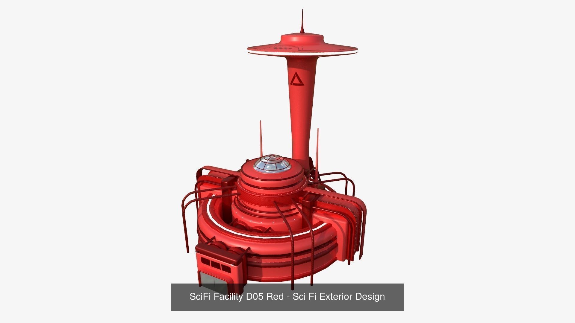 10 Sci Fi Buildings Collection E - Red - Exterior Design _10